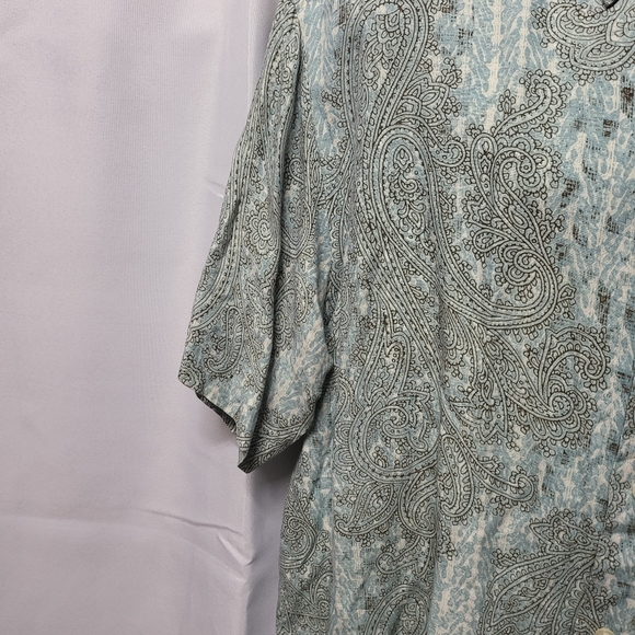 ♥️EUC TASSO ELBA MEN'S PAISLEY WOVEN SHIRT - Picture 4 of 7